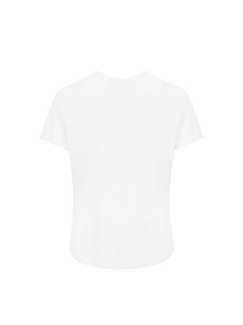 T-shirt in cotone con logo white K-WAY | K 007JE0001